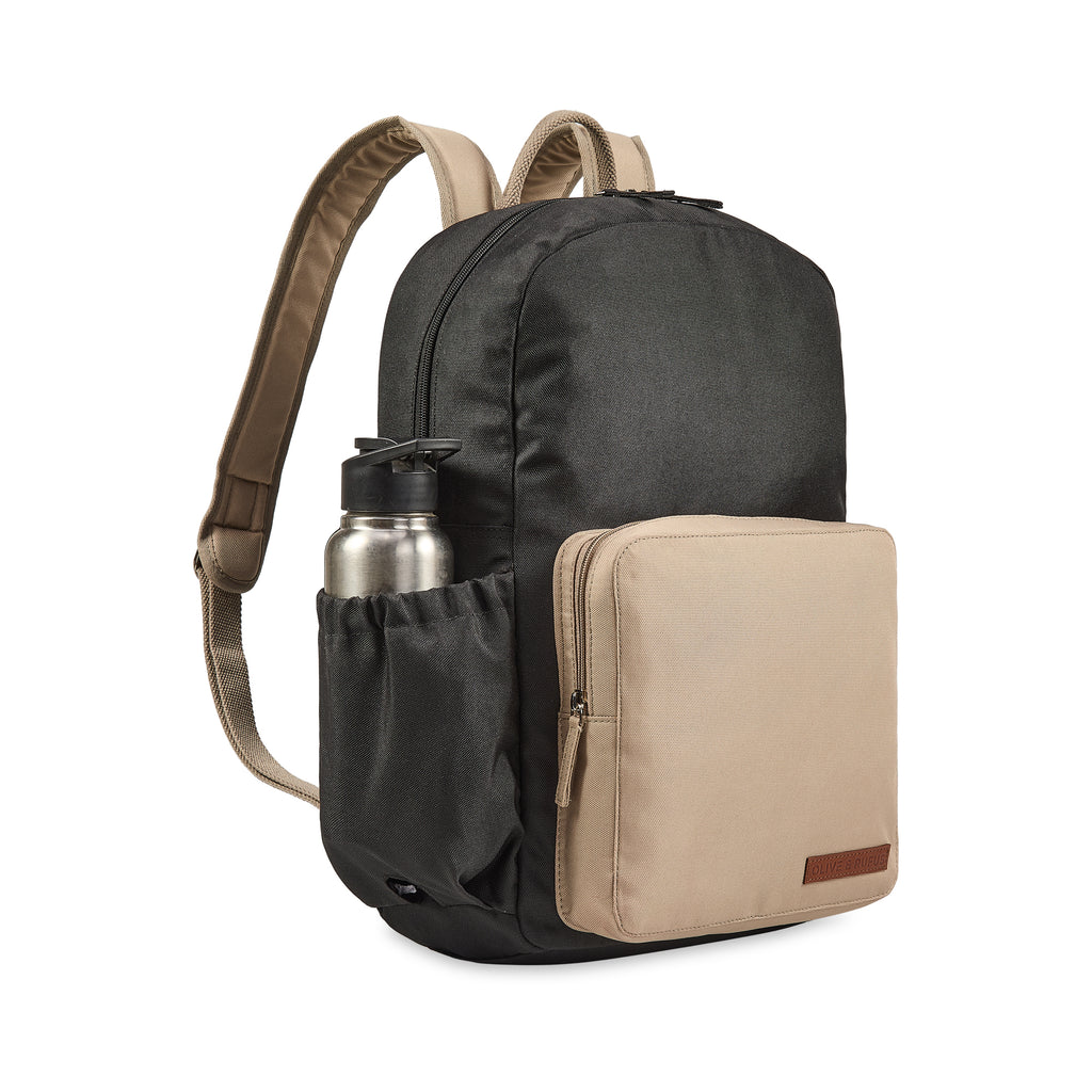 The Ain backpack in Black and Cream