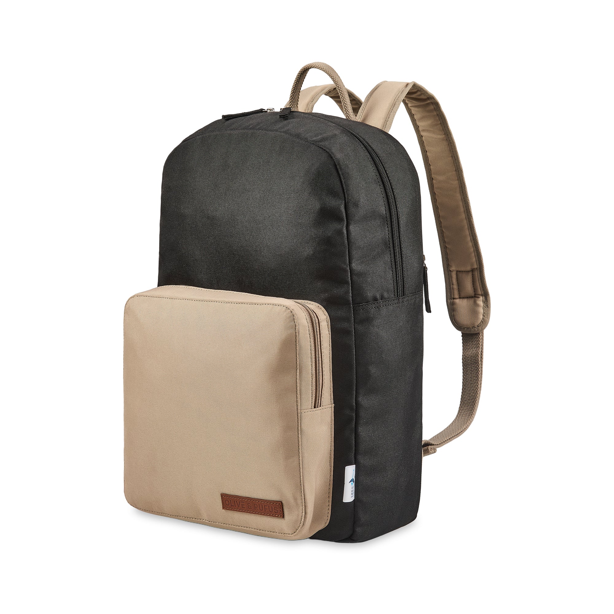 The Ain backpack in Black and Cream