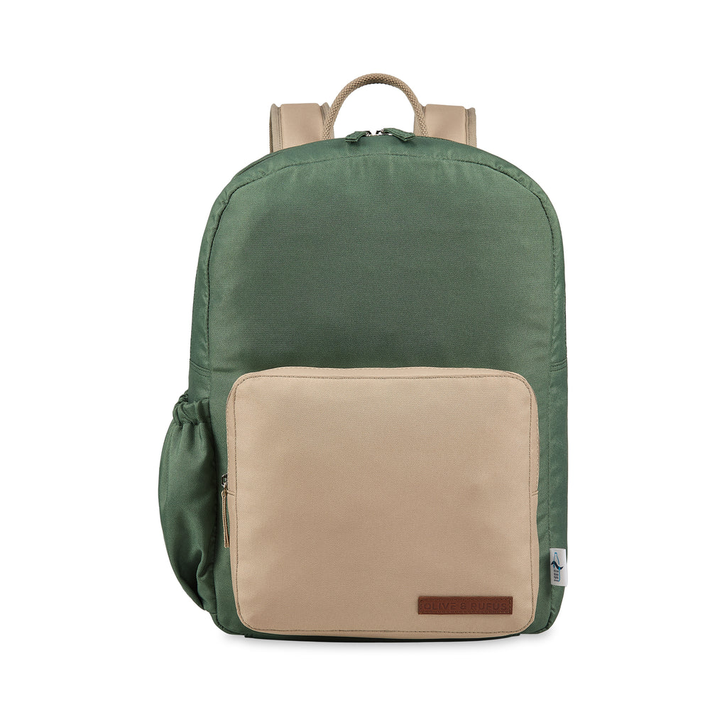 The Ain backpack in Green and Cream
