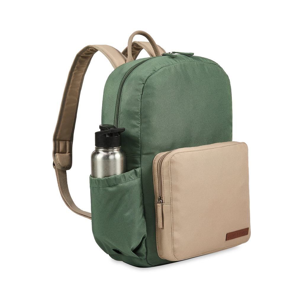 The Ain backpack in Green and Cream