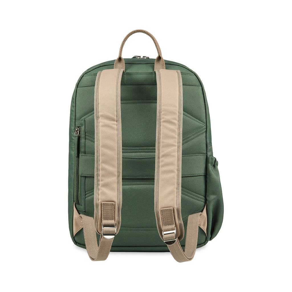The Ain backpack in Green and Cream